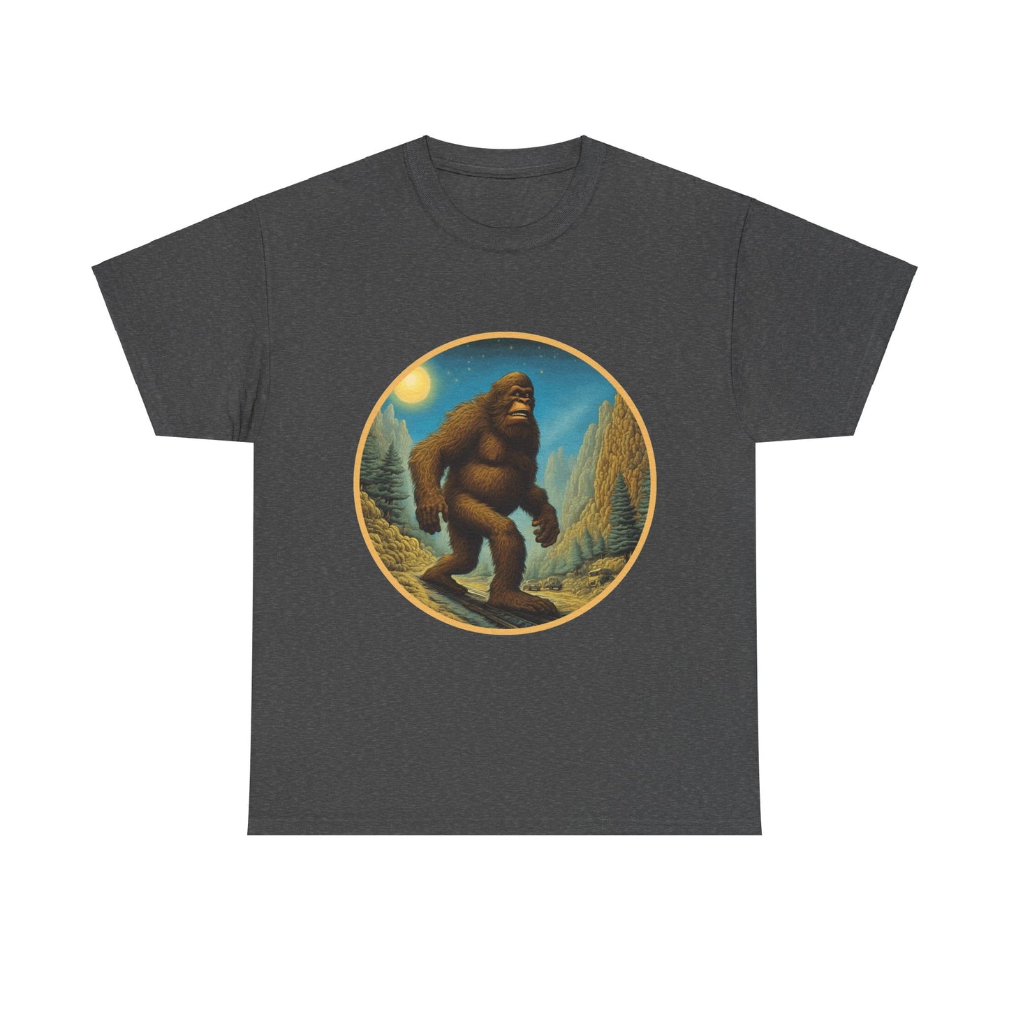 Bigfoot Gotta Roam - Unisex Heavy Cotton Tee