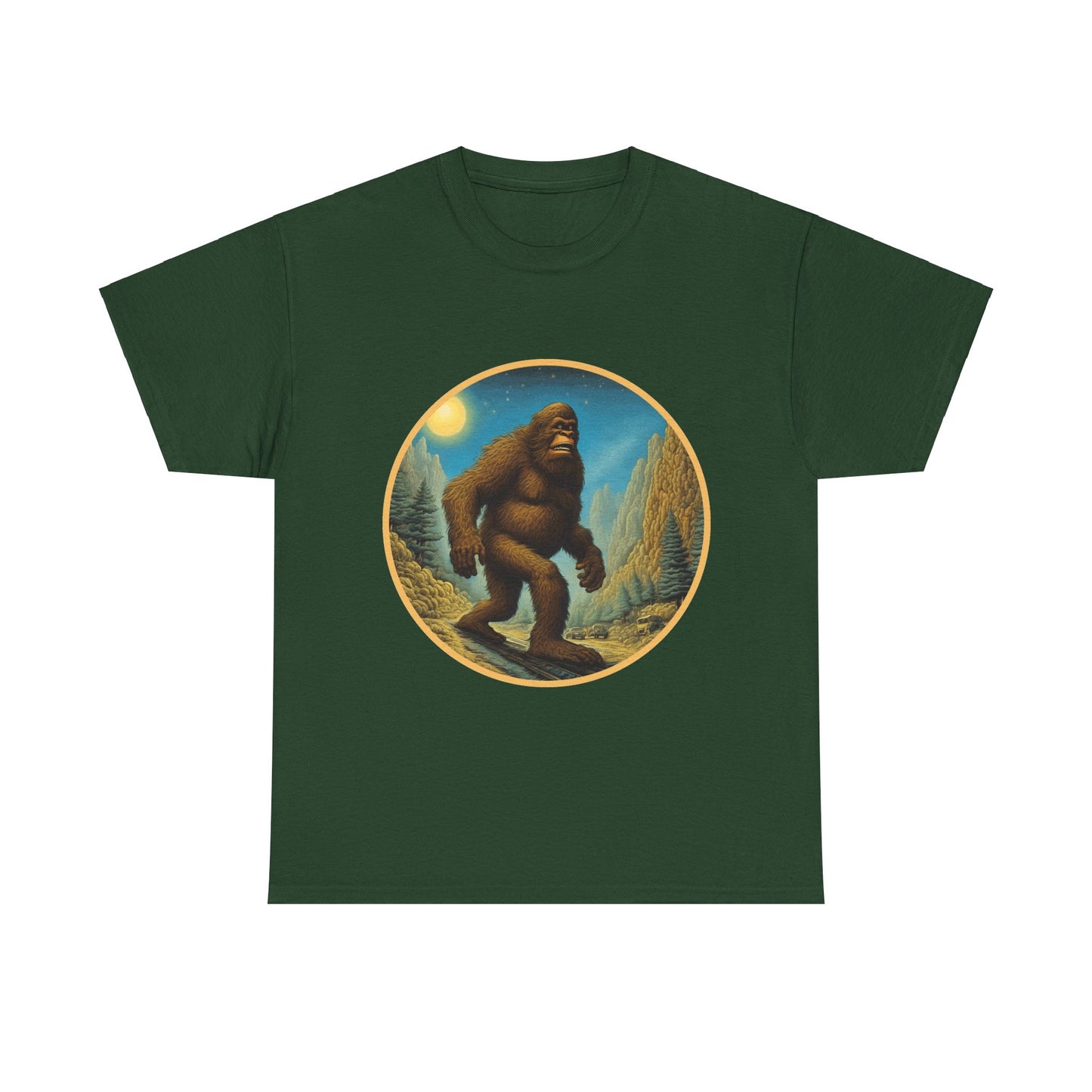 Bigfoot Gotta Roam - Unisex Heavy Cotton Tee