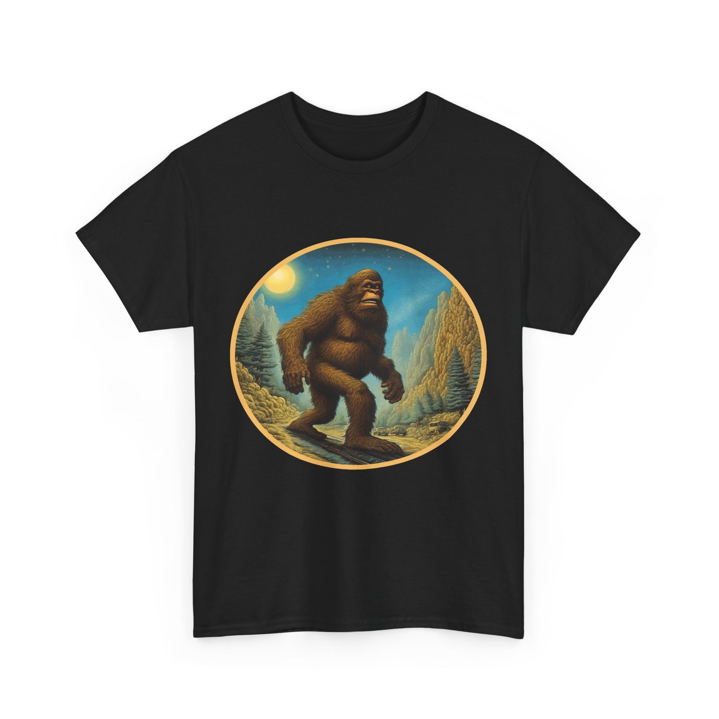 Bigfoot Gotta Roam - Unisex Heavy Cotton Tee