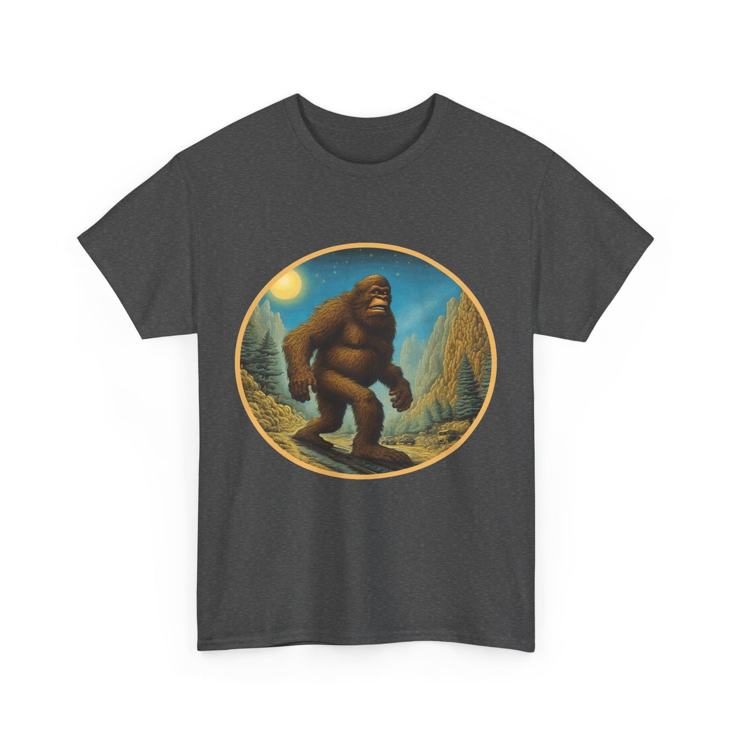 Bigfoot Gotta Roam - Unisex Heavy Cotton Tee