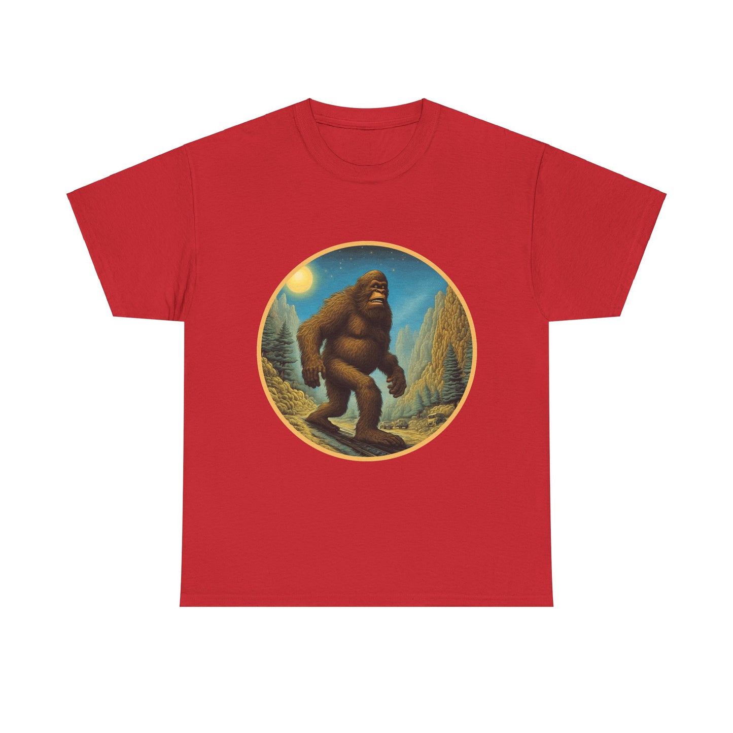 Bigfoot Gotta Roam - Unisex Heavy Cotton Tee